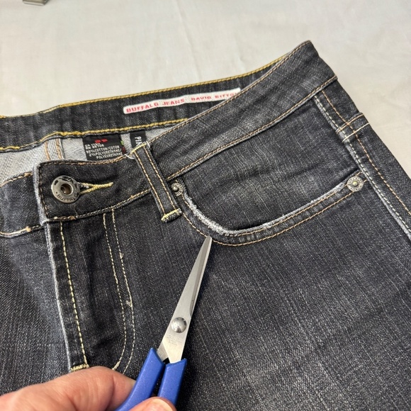 Vintage Buffalo Jeans Womens PINK-X Low-Rise Bootcut Jeans Gray/Black Sz 29 - Picture 15 of 16